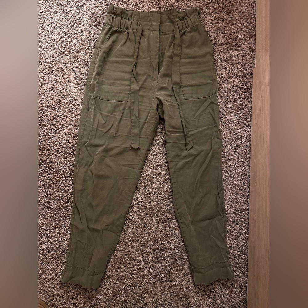H&M Green Paper Bag Pant
